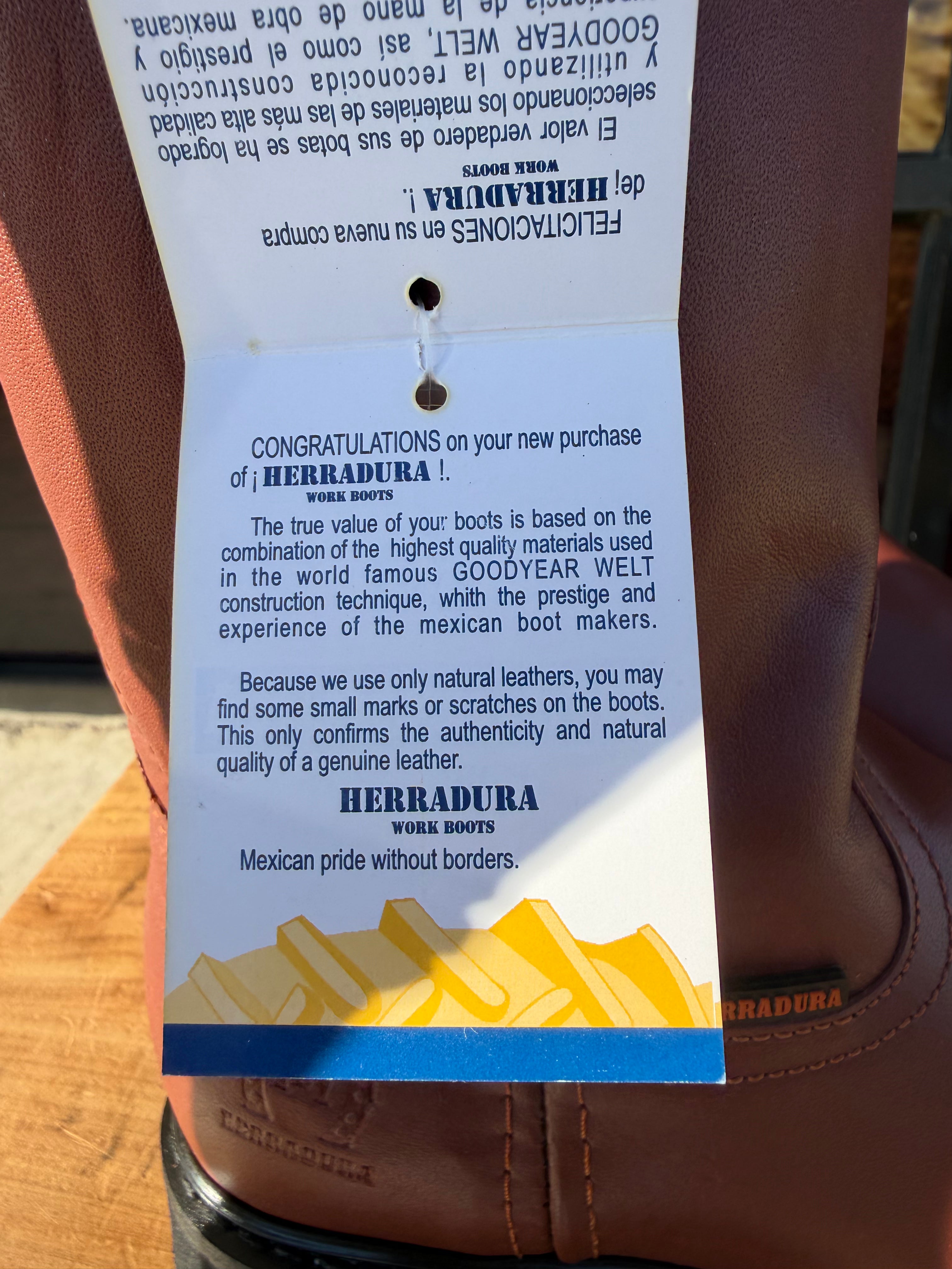 Men's Work Sheddron Herradura Smooth Sole/Suela Liza